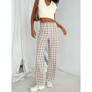 Princess Polly Caronia Checker Pants Size 2
